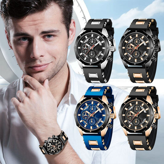 🔥Hot Sale🔥Stort urskive Kalender Quartz Business ur