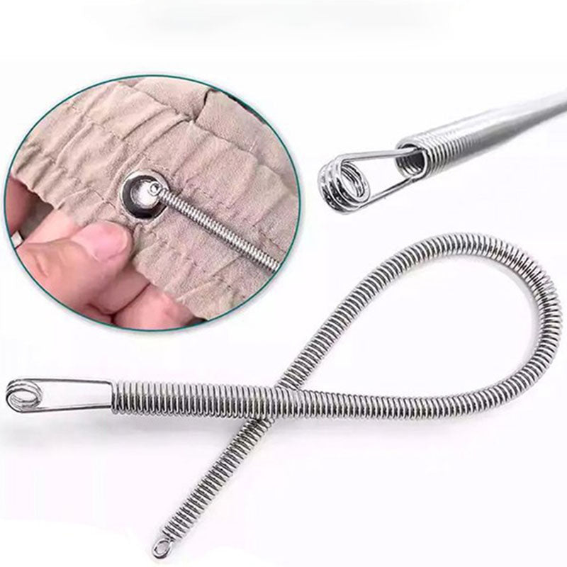 🪡 KØB 1, FÅ 1 GRATIS! 💫 Multifunktionelt, sammenklappeligt værktøj til at trække snore igennem med fjedermekanisme – nemt at bruge, bærbart og til snore, ledninger og snørebånd ⚡