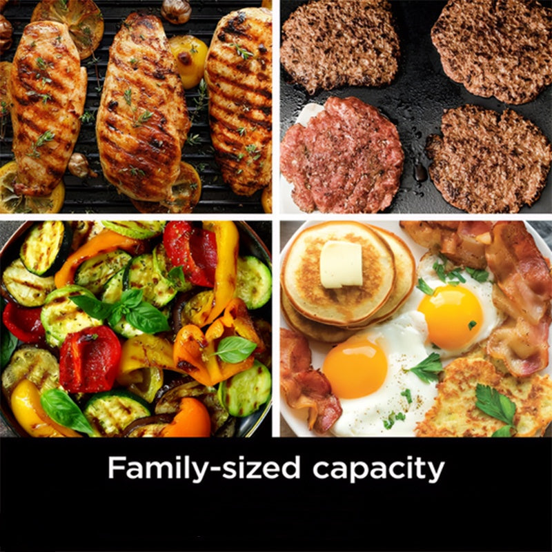 ⏳Begrænset tilbud⏰Røgfri indendørs grill 2200 W med nonstick-belægning🥩