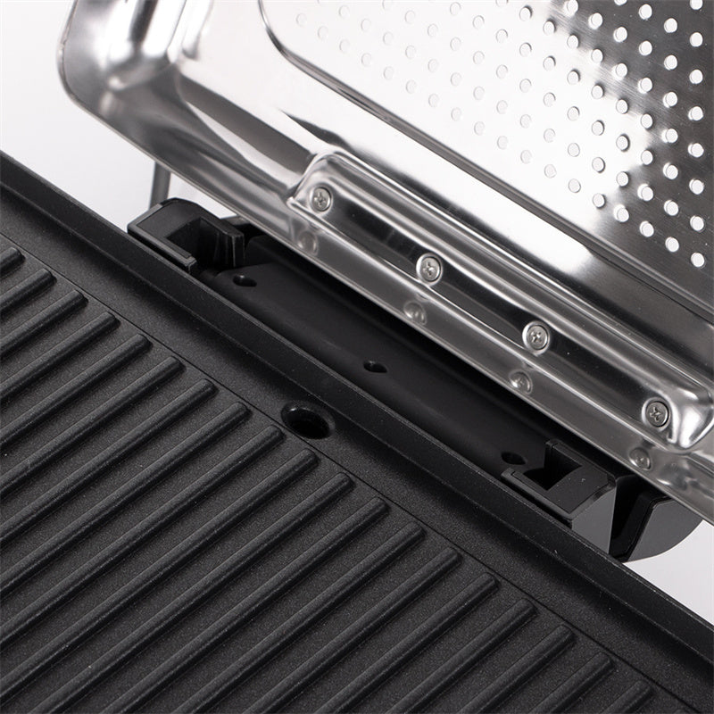 ⏳Begrænset tilbud⏰Røgfri indendørs grill 2200 W med nonstick-belægning🥩