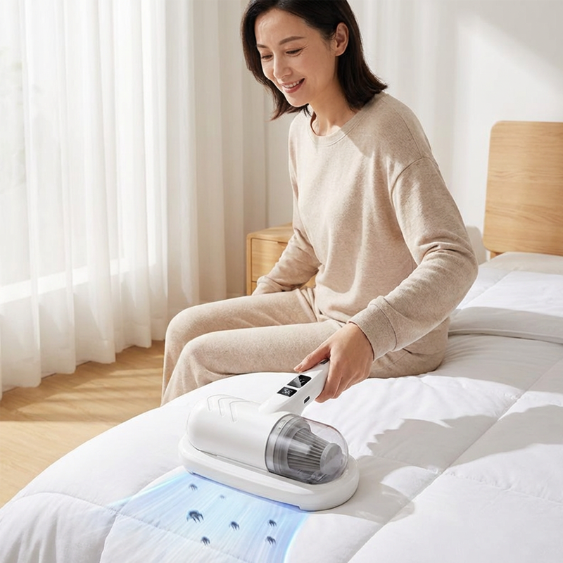 ⚡50.000+ SOLGT!💝Sengestøvsuger med UV-C-lys