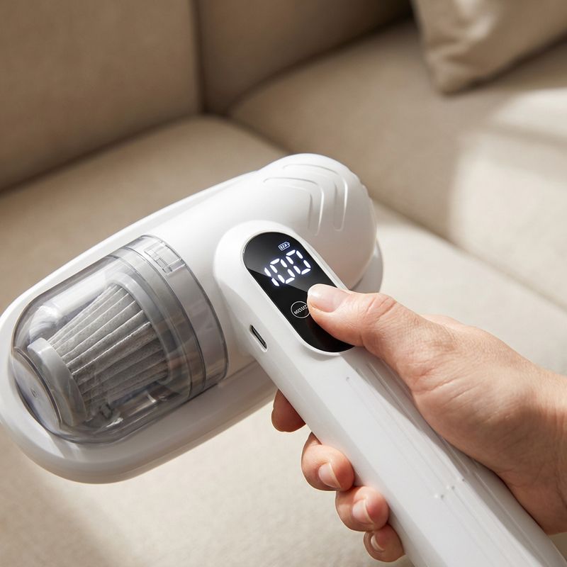⚡50.000+ SOLGT!💝Sengestøvsuger med UV-C-lys