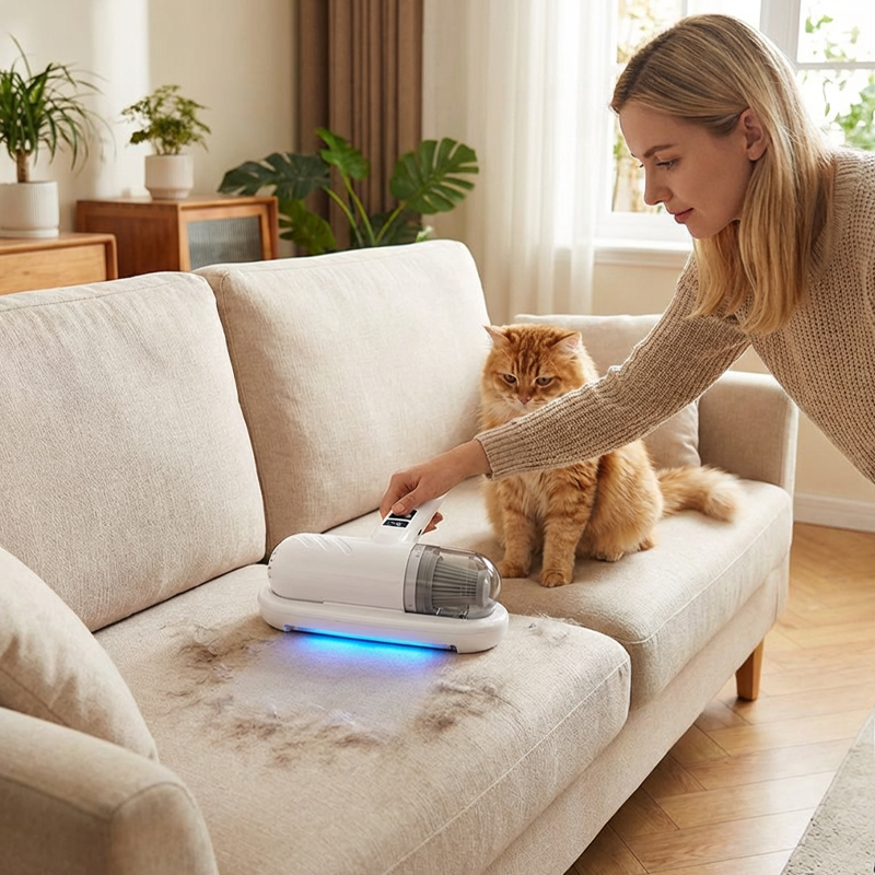 ⚡50.000+ SOLGT!💝Sengestøvsuger med UV-C-lys