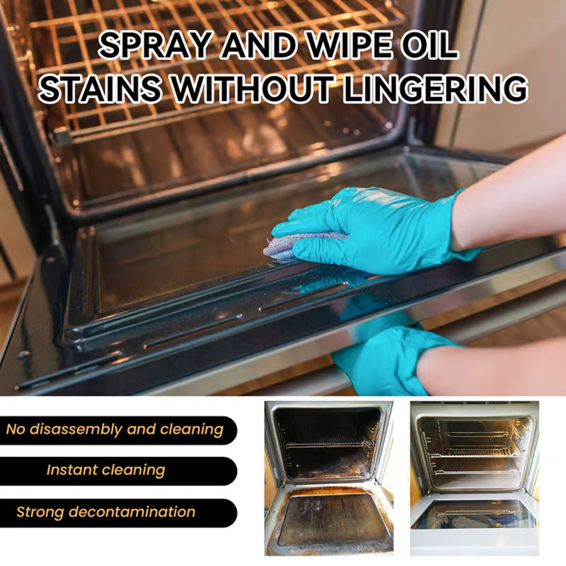 🧼 KØB 2 OG FÅ 1 GRATIS! ✨ Rengøringsspray til ovn og grill – opløser fedt på 5 minutter, uden at skrubbe, og fjerner lugte