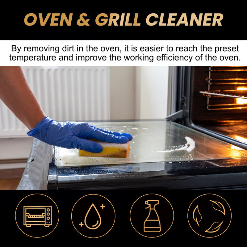 🧼 KØB 2 OG FÅ 1 GRATIS! ✨ Rengøringsspray til ovn og grill – opløser fedt på 5 minutter, uden at skrubbe, og fjerner lugte