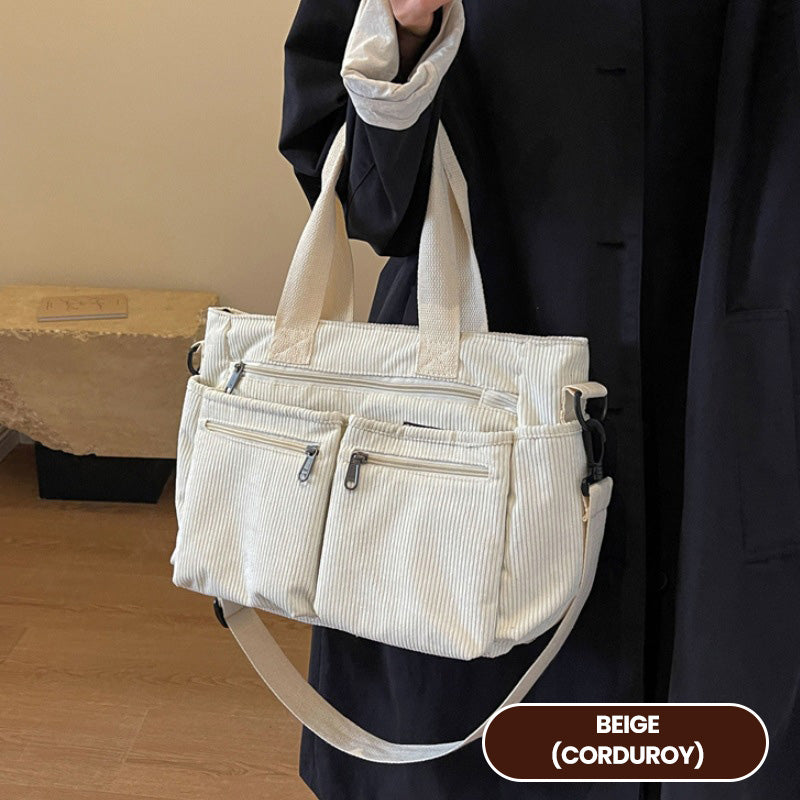 🤎 Elegant skuldertaske i vintage-stil – ensfarvet, praktisk og stilfuld til hverdagsbrug