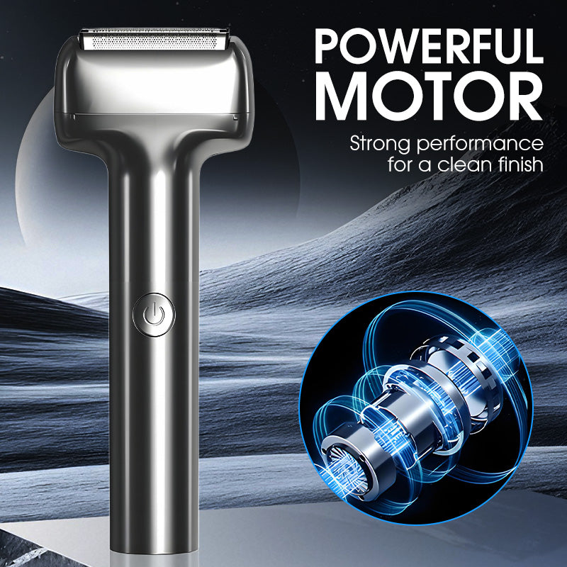 💎 50 % RABAT! 💎 Genopladelig elektrisk barbermaskine til mænd – 3D-vippehoved, IPX6-vandtæt og USB-C-hurtigopladning ⚡🪒