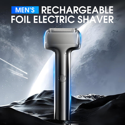 💎 50 % RABAT! 💎 Genopladelig elektrisk barbermaskine til mænd – 3D-vippehoved, IPX6-vandtæt og USB-C-hurtigopladning ⚡🪒