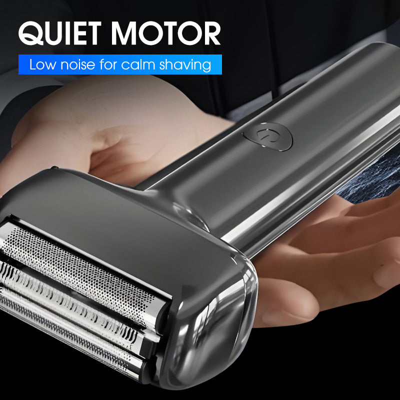 💎 50 % RABAT! 💎 Genopladelig elektrisk barbermaskine til mænd – 3D-vippehoved, IPX6-vandtæt og USB-C-hurtigopladning ⚡🪒