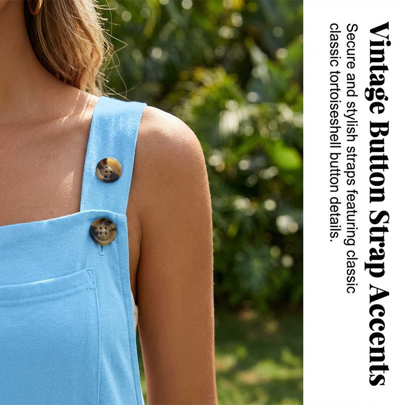 Ærmeløs jumpsuit med brede ben til sommerbrisen
