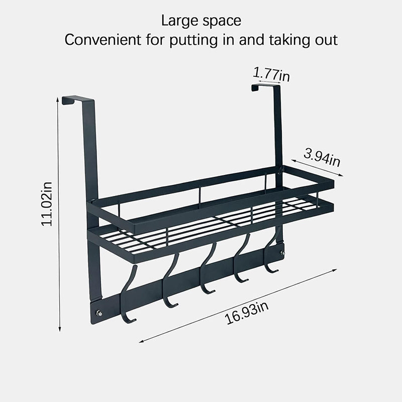 🪄 BEGRÆNSET TILBUD: 50 % RABAT! ✨ Dørkrog med kurv – pladsbesparende, robust, monteres uden værktøj 🚪