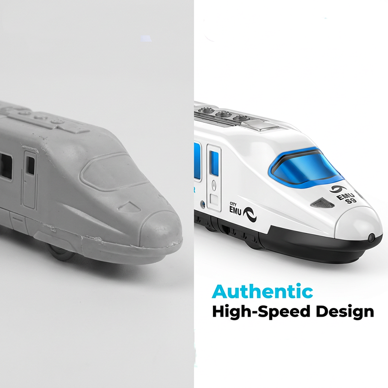 🚄 BEGRÆNSET TILBUD: 50 % RABAT! ✨ Elektrisk legetøjshøjhastighedstog – lyser op, kører af sig selv og spiller musik 🎵