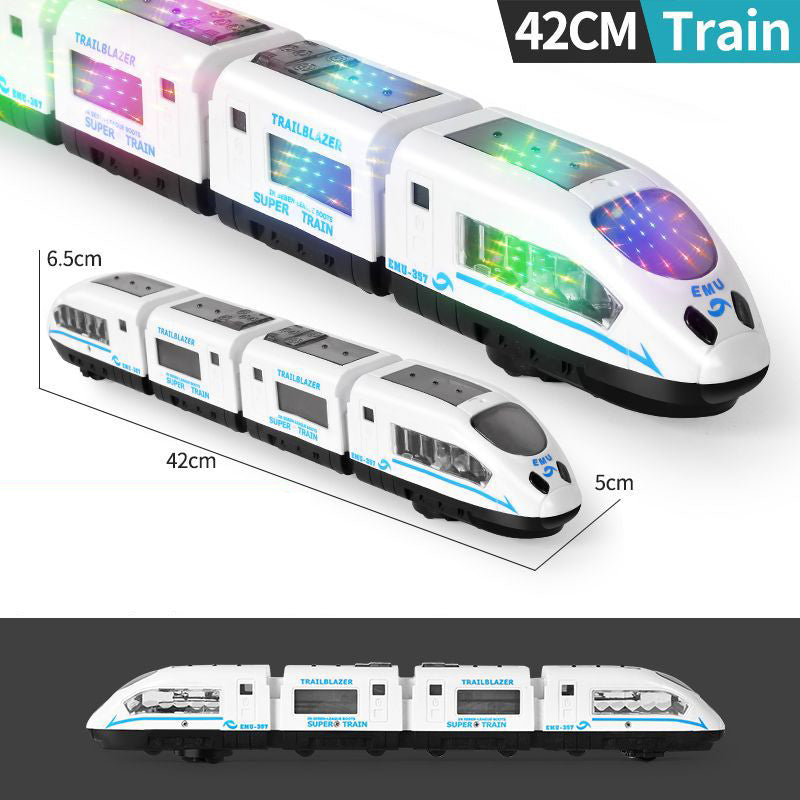 🚄 BEGRÆNSET TILBUD: 50 % RABAT! ✨ Elektrisk legetøjshøjhastighedstog – lyser op, kører af sig selv og spiller musik 🎵
