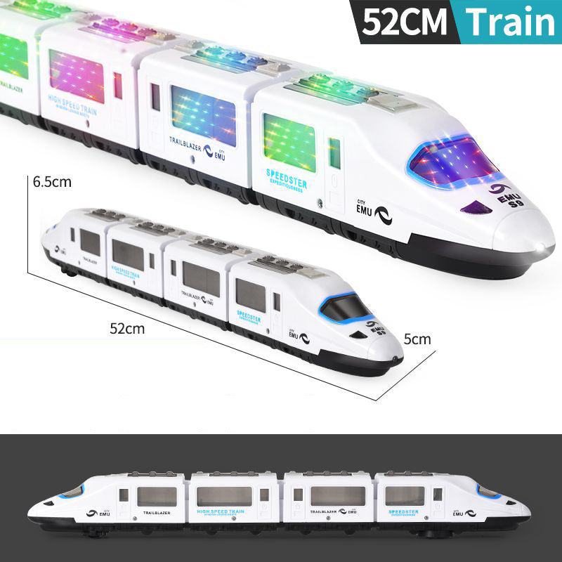 🚄 BEGRÆNSET TILBUD: 50 % RABAT! ✨ Elektrisk legetøjshøjhastighedstog – lyser op, kører af sig selv og spiller musik 🎵