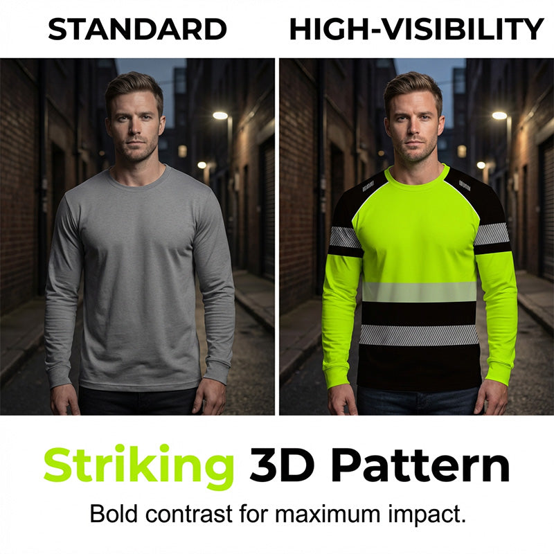 ✨ 3D-printet sportsskjorte til mænd – høj synlighed, åndbar, atletisk pasform 🌿