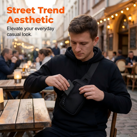 🎒 BEGRÆNSET TID: 50 % RABAT! 💥 Urban Commuter-skuldertaske til mænd – minimalistisk, vandafvisende, let ✨
