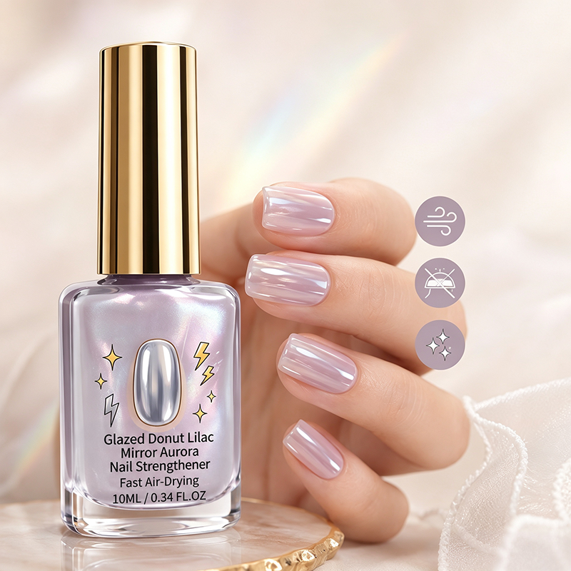 🎉 2026-udsalg — Over 24.700 solgt!💅 Lilac Glossy Mirror negleforstærker