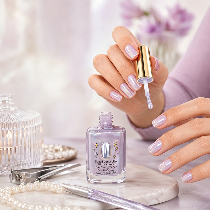 🎉 2026-udsalg — Over 24.700 solgt!💅 Lilac Glossy Mirror negleforstærker