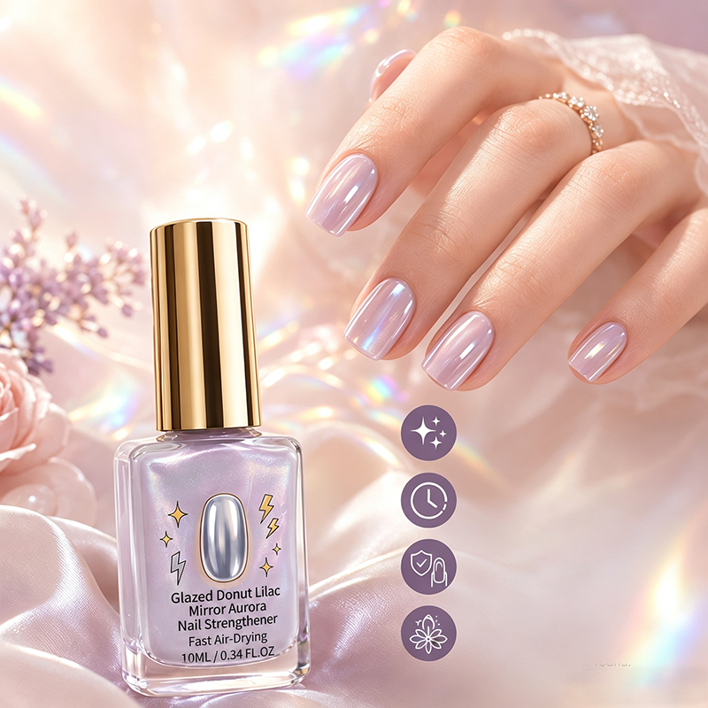 🎉 2026-udsalg — Over 24.700 solgt!💅 Lilac Glossy Mirror negleforstærker