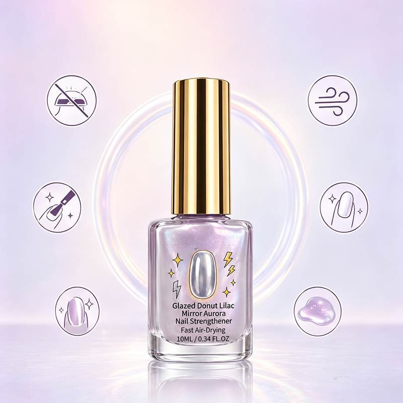 🎉 2026-udsalg — Over 24.700 solgt!💅 Lilac Glossy Mirror negleforstærker