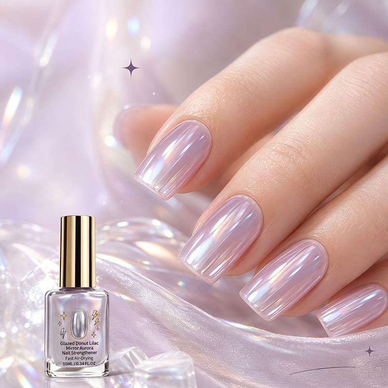 🎉 2026-udsalg — Over 24.700 solgt!💅 Lilac Glossy Mirror negleforstærker