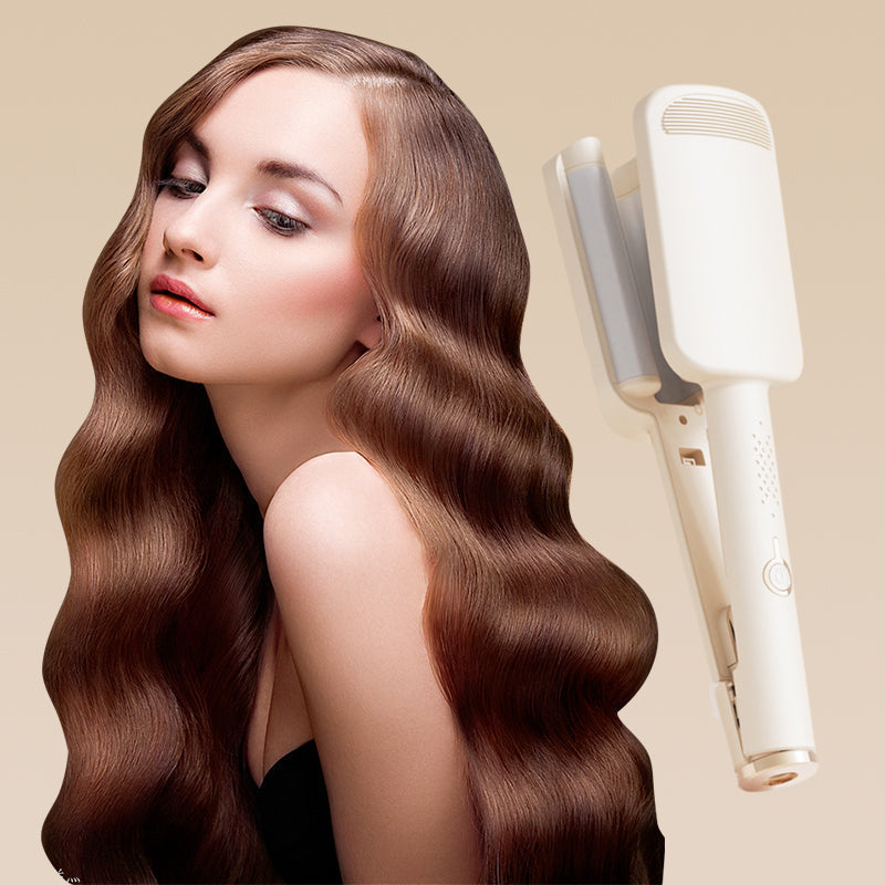 💇 BEGRÆNSET TID: 50 % RABAT! ✨ 32 mm krøllejern til bølget hår – negative ioner, justerbar temperatur 🔥