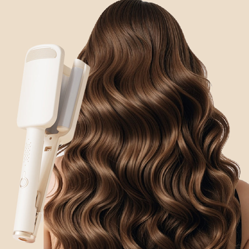 💇 BEGRÆNSET TID: 50 % RABAT! ✨ 32 mm krøllejern til bølget hår – negative ioner, justerbar temperatur 🔥