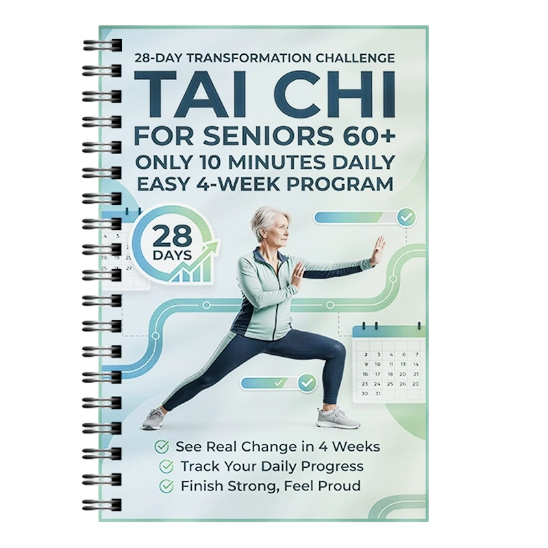 🧘 BEGRÆNSET TILBUD: 50 % RABAT! ⚡ Tai Chi-træningsbog til seniorer og begyndere – skånsom, trin for trin, med fokus på velvære ✨