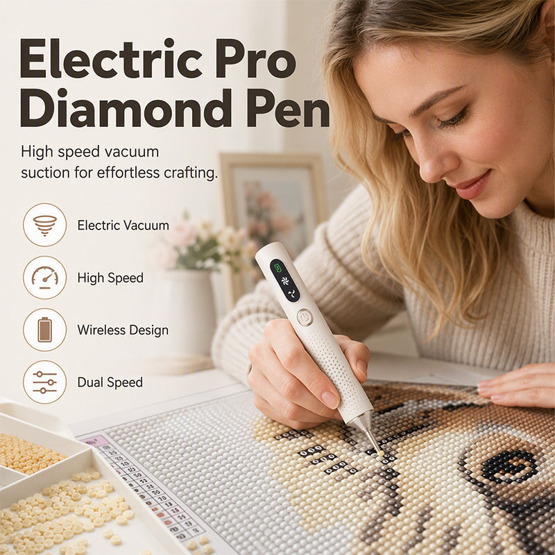 💎 NUR FÜR BEGRENZTE ZEIT: 50 % RABATT! ✨ Wiederaufladbarer elektrischer Diamantstift – präzise, komfortabel, zeitsparend