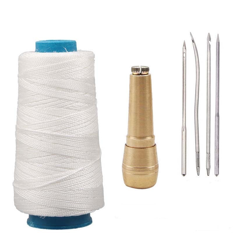 🪡 BEGRÆNSET TID: 50 % RABAT! ✨ Lædersy-sæt med voksbehandlet tråd – udskiftelige nåle, 6 stk. 🧵
